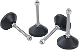 KATSU 4pk M12x100mm Stainless Steel Leveling Feet Swivel Nylon Base view 6
