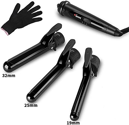 New 3 In 1 Hair Curler With Clip, Professional Curling Wand Ceramic Styling Tool, Salon Hair Curler Waver Maker, Simple Interchangeable Barrel Change, Dual Voltage, Fit For Bussiness Travelling