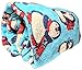JustHome Fun Print Soft Cozy Lightweight 50 x 60 Fleece Throw Blanket (Turquoise with Cute Penguins)