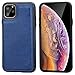 for iPhone 11 Pro Max Wallet Case with Card Holder,OT ONETOP PU Leather Kickstand Card Slots Case,Double Magnetic Clasp and Durable Shockproof Cover for iPhone 11 Pro Max 6.5 Inch (Blue)