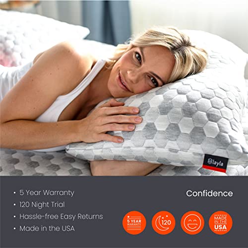 Layla Adjustable Fill Kapok Pillow, Luxury Cooling Pillow, King Size