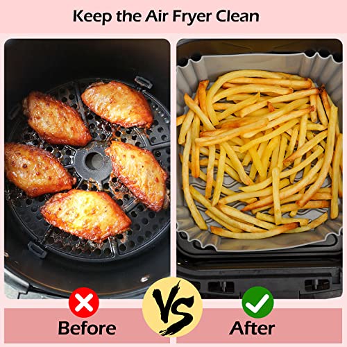 Air Fryer Silicone Pot 2 Pack Food Safe Air fryers Oven Accessories
