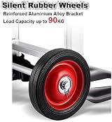 Vivo Technologies Folding Hand Truck Aluminium 90 kg Heavy Duty view 4