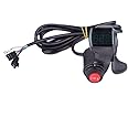 VGEBY Thumb Accelerator, 3 Speed Switch Electric Thumb Accelerator with LCD Digital Battery Voltage Display