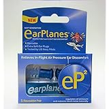 EP2 by Cirrus Healthcare Second Generation EarPlanes Earplugs Ear Protection From Flight Air And Noise Sound (2 Reusable Pair)
