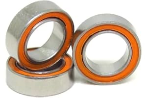 BLAZINGSTAR SMR105 2RS CB ABEC-7 LD Stainless Steel Hybrid Ceramic Bearing 5x10x4 mm Without Grease Fast Turning (5x10x4 SMR105, 1pc)