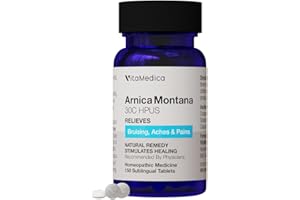 VitaMedica Arnica Montana 30C Rapid Dissolve Tablets for Natural Pain, Bruising, and Swelling Support - Homeopathic Medicine for Injury and Surgery Recovery - 150 Ct - 50 Servings
