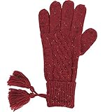 Hatsandscarf CC Exclusives Women Knit Tesseled Glove (CG-33 MIX)