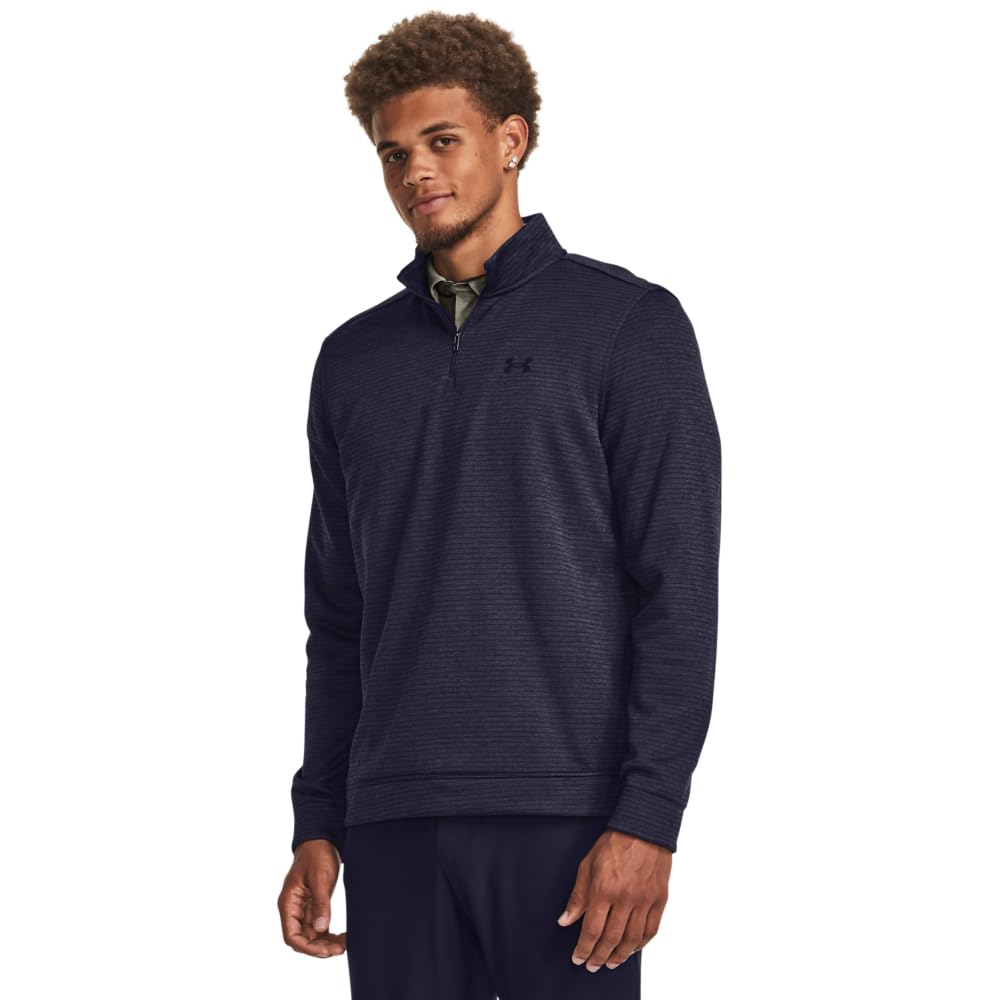Under Armour Mens Storm SweaterFleece Quarter Zip, (410) Midnight Navy / / Midnight Navy, Small Image