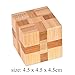 KINGOU Wooden Magic Cube Logic Puzzle Burr Puzzles Brain Teaser Intellectual Removing Assembling Toy