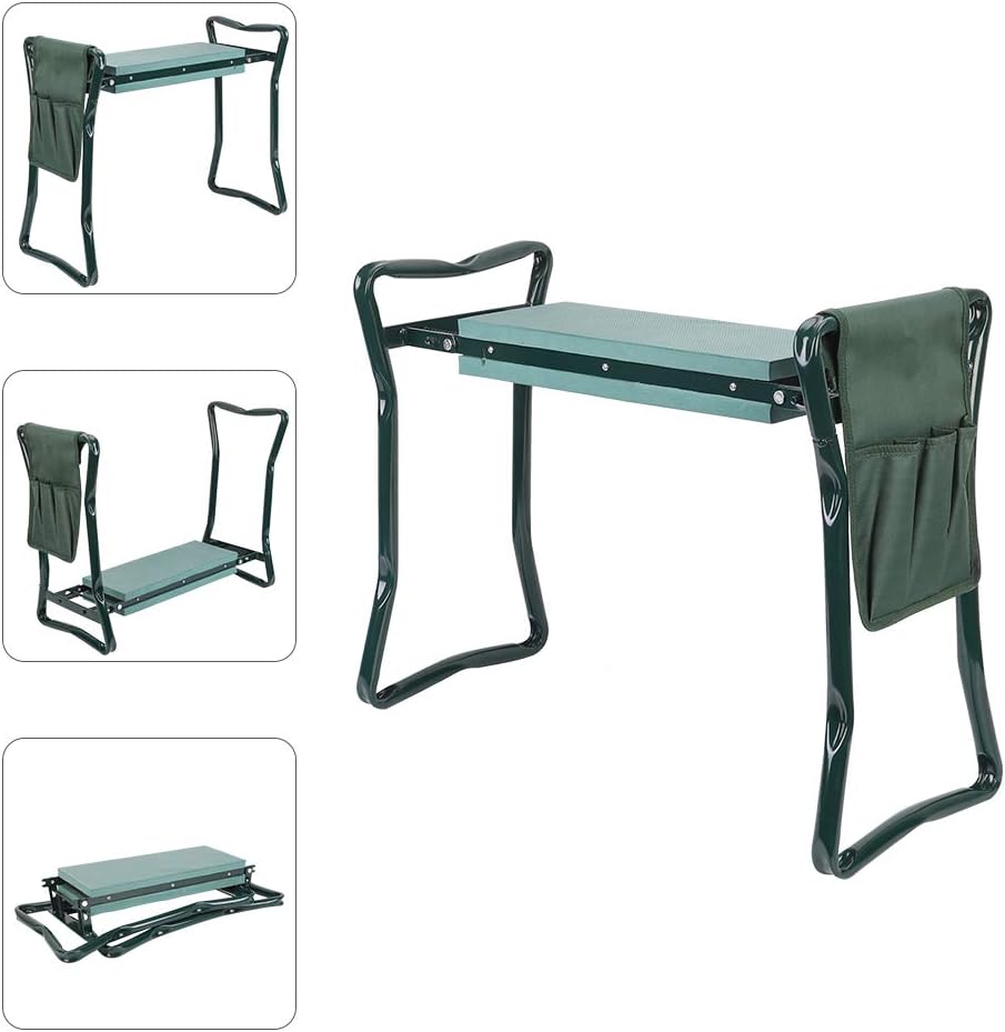 SALUTUYA Sac à Outils Pour Genoux De Jardin Tabouret De Siège D'agenouillement De Jardin Avec