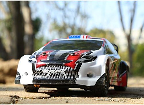 DKRC Wltoys A949 RC Racing Car 4WD 2.4GHz Drift Remote Control Toys Car 1:18 High Speed 50km/h Electronic Off-road Car With USA Flag - Red