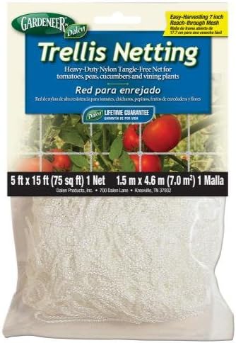 Gardeneer Trellis Netting 5 ft x 15 ft w/ 7 in Holes