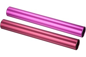 PATIKIL Relay Track Batons Set, Pack Aluminum Alloy Tube Field Running Race Stick for Outdoor Athletics Sport Game Tool