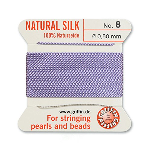 Griffin Bead Cord 100% Natural Silk Lilac #8 in Oman Whizz