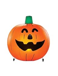 Lawn & Patio: Inflatable Pumpkin Halloween Yard Stakes, Round