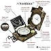 Northies Combo Pack Military Lensatic Sighting Compass and Paracord Survival Bracelet, Fire Starter, Whistle, Aluminum Alloy, Waterproof, Carrying Bag, Tactical Outdoor Gear for Camping and Hiking
