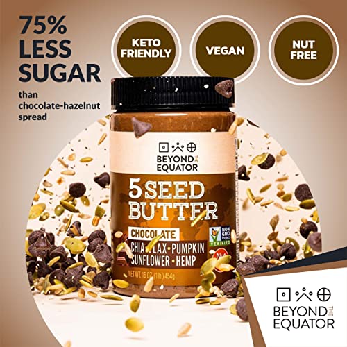 BEYOND THE EQUATOR 5 Seed Butter [Chocolate] Sunflower Seed, Chia