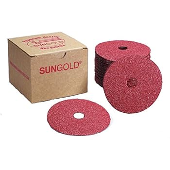 Sungold Abrasives 16901 24 Grit Aluminum Oxide Fiber Disc with 4-1/2