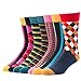JYinstyle Multi Pack Men's Fashion Combed Cotton Crew Dress Socks