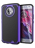 Moto X4 Case, Cimo [Shockproof] Heavy Duty Shock Absorbing Hybrid Protection Cover for Motorola Moto X4 - Purple