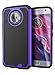 Moto X4 Case, Cimo [Shockproof] Heavy Duty Shock Absorbing Hybrid Protection Cover for Motorola Moto X4 - Purple