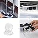 3D Skull Ice Mold, LMCFYJ Silicone Ice Cube Tray Stackable Easy Release Set of 3 Giant Vivid Ice Tray for Whiskey and Cocktail (black-3pc)