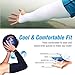 Eutuxia UV Sun Protection Compression Cooling Arm Sleeves, 1 Pair, Men & Women, Anti-Slip, Ideal for All Hiking Running Football Basketball Sports, Outdoor Activities & Indoor, White