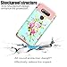 BAISRKE LG V20 Case,Peony Flower Design High Impact Heavy Duty Dual Layer Hard PC Outer and Case with Soft Rubber Inner Armor Hybrid Protective Cover for LG V20 - Rose Gold