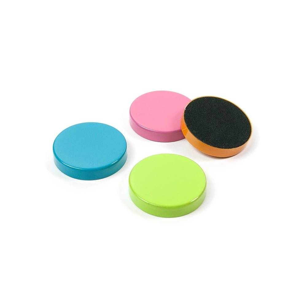 Trendform® Plain Circular Office Magnets - Assorted ( 1 set of 4 )