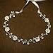 Oureamod Daisy Rustic Headbands Bridal Headpiece Rhinestone Prom Party Wedding Hair Accessories