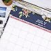 Blue Sky Day Designer for 2019-2020 Academic Year Monthly Wall Calendar, Twin Wire Binding, 15' x 12', Peyton Navy