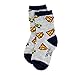 Superman Toddler 6 pk Crew Socks (3T/4T, Superman Whap!)