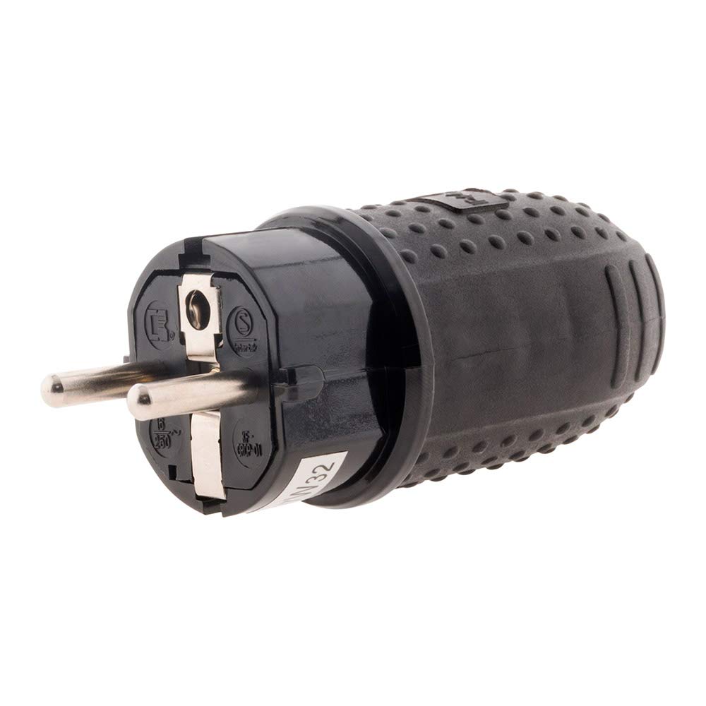 Provence Outillage Male Rubber Plug 16 A 2P+T