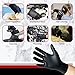 Black Nitrile Disposable Gloves Powder Free Textured Fingertips 4 Mil Thickness Latex Free Medical Examination Glove (90 per Box) (2XL)