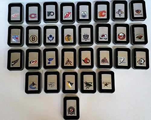 Zippo Lighters Lot Set 30 NHL National Hockey League SPORTS Brushed Finish Licensed