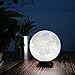 Mydethun Moon Lamp Moon Light Night Light for Kids Gift for Women USB Charging and Touch Control Brightness 3D Printed Warm and Cool White Lunar Lamp…