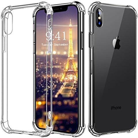 Rugged Crystal iPhone X Case with Clear Back Panel and Reinforced Corners on TPU Bumper for Apple iPhone X (2017) - Crystal Clear