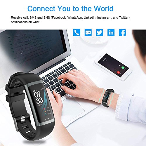 WELTEAYO Fitness Tracker Activity Tracker Fitness Watch Heart Rate Sleep Monitor Waterproof Smart Bracelet Bluetooth Pedometer Wristband Smart Watch for Android and IOS