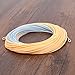 Maxcatch ECO Floating Fly Fishing Line Weight Forward Design with Welded Loop (3F,4F,5F,6F,7F,8F) (Fly Line-Light Beige&Power Blue, WF6F-100FT)