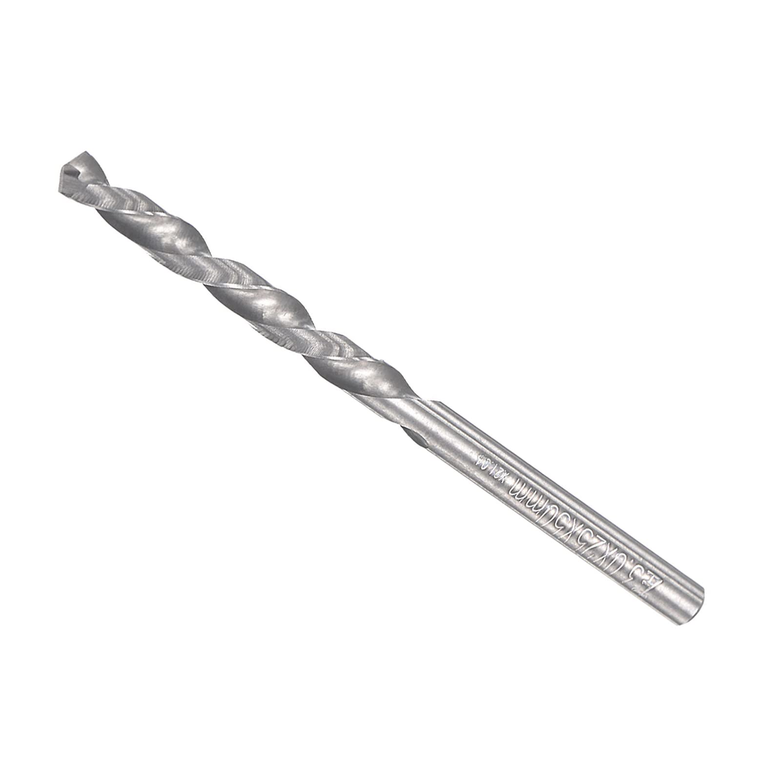 CoCud Solid Carbide Drill Bits, 3mm Diameter, Left Hand YG6X (C3/K10) Tungsten Carbide Straight Shank Twist Drill Bits - (Applications: for Stainless Steel Alloy), 1-Piece