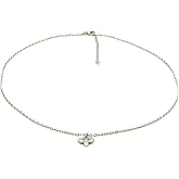 Dainty Silver Bee Pendant Necklace, Stainless Steel Chain, Adjustable Length 45cm with 5cm Extension