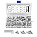 520 Pcs M3 M4 M5 Stainless Steel Hex Button Head Cap Screws and Nuts Assortment Kit, Precise Metric Allen Hex Drive Bolts and Nuts Set with Handy Assortment Tool Box, Allen Wrench Drives for free