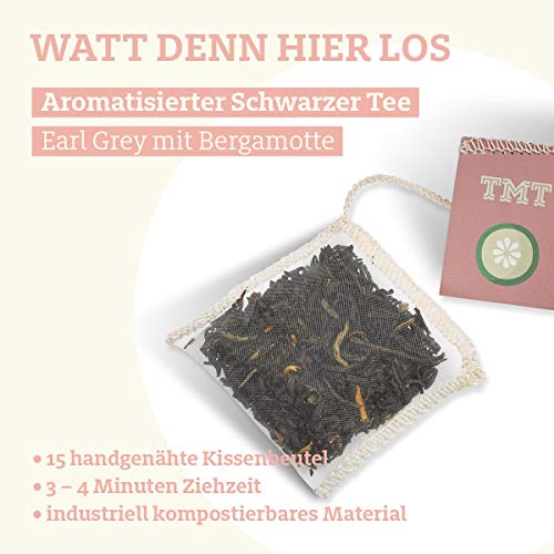 Trink Meer Tee WATT DENN HIER LOS - Bio aromatisierter schwarzer Tee | hocharomatisch | Earl Grey | Bergamotte Geschmack… – Bild 4
