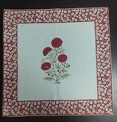 Ridhi -Red and Green Christmas Buta Cotton Hand