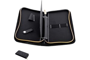 VALICLUD Hairdresser Scissor Bag 8.66 Inch Portable Scissor Holder Pouch Lightweight Salon Hair Tool Organizer for Profession