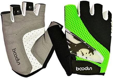 Mens Half Finger Bicycling Gloves Ultra Light Breathable Lycra Anti-Slip Shock Gel Mountain Road Fitness Cycling Gloves