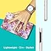 MoKo Samsung Galaxy Tab A 8.0 2017 Case - Ultra Lightweight Slim Smart Cover Case for Galaxy Tab A 8.0 (SM-T380 / T385) 2017 Release (NOT FIT 2015 Tab A 8.0 SM-T350/P350), Floral PURPLE