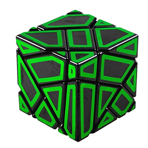 CuberSpeed Fangcun Ghost 3x3 Black with Hollow Green Carbon fiber Sticker Magic cube 3x3 Ghost Black 3x3x3 speed cube