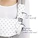 Organic Drool Bib for Lillebaby 360-3-Piece Set, 100% Bamboo Cotton Teething Pad & Strap Wraps for Boys & Girls | Unisex Grey Stars on White by Baby Preferred